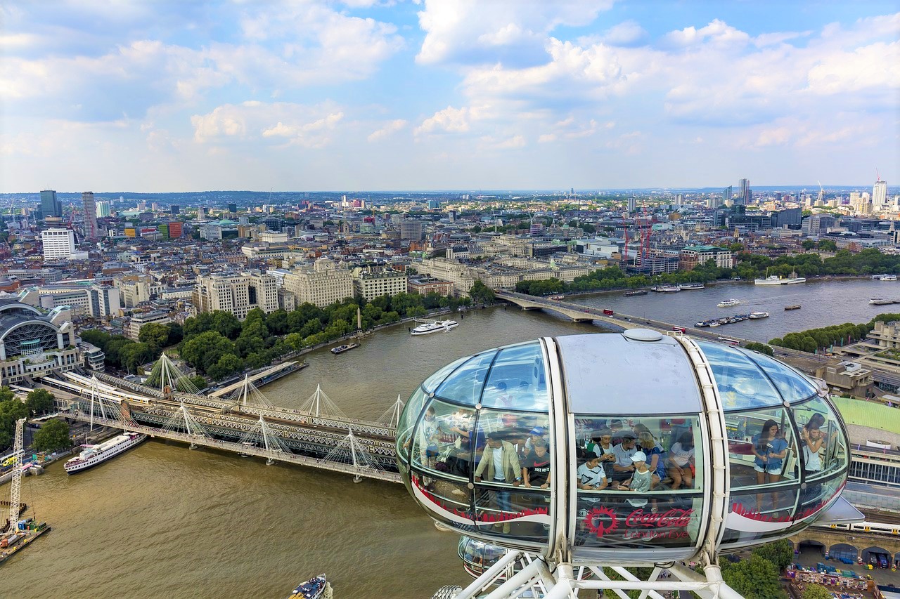 Największe atrakcje w Londynie -London Eye 